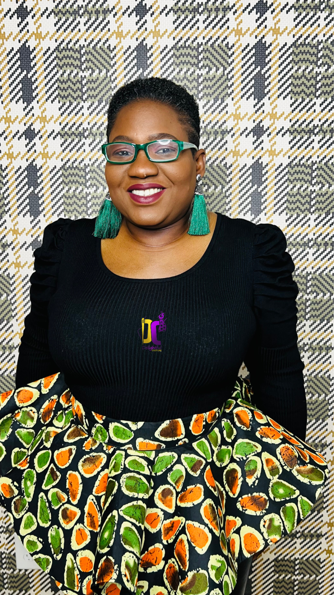 Hand-Crafted 720-Degree Ankara Peplum: african print, ankara, peplum, blouse, women's peplum, 75% Polyester (Small), Ready To Wear - DC401