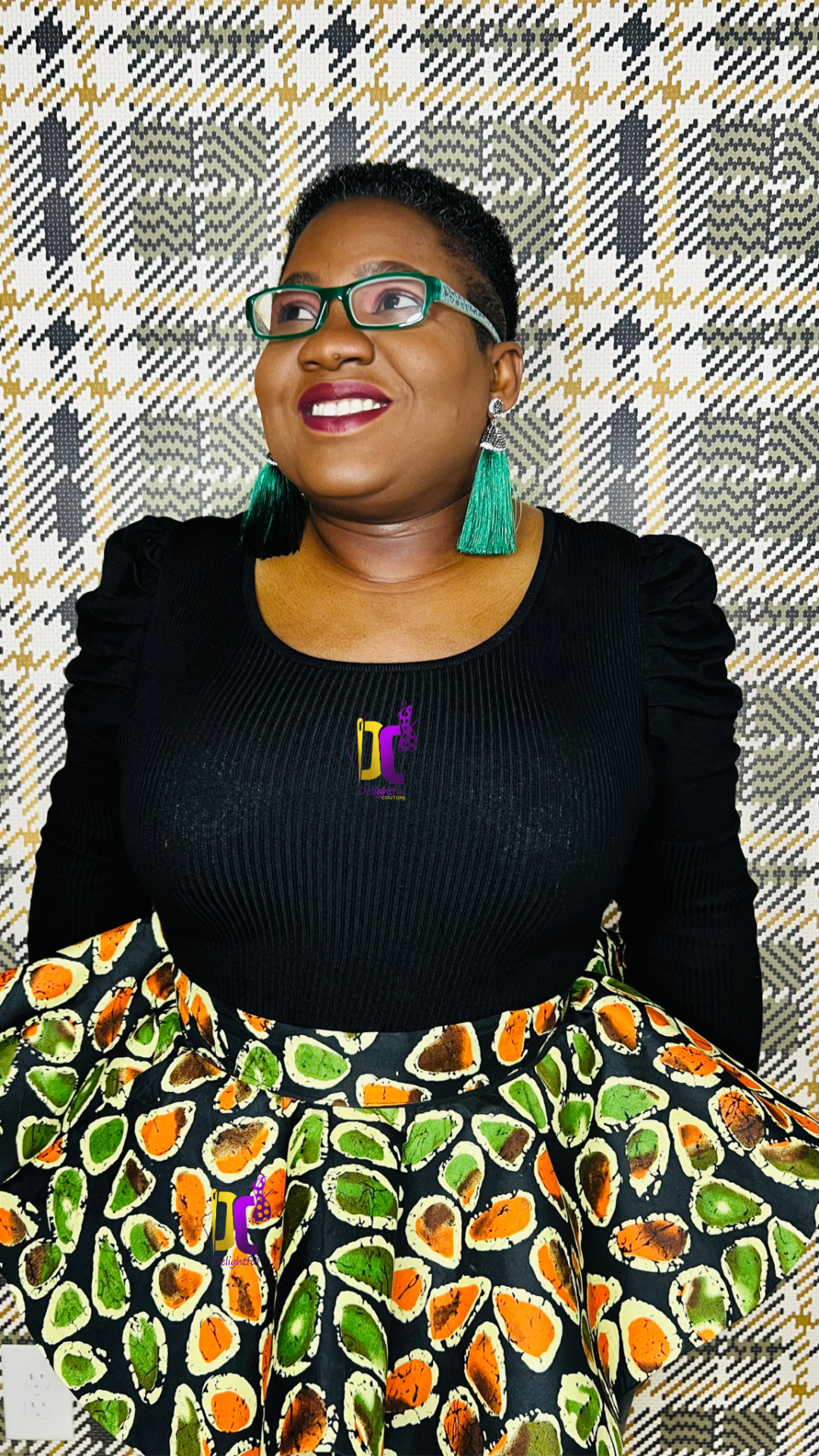 Hand-Crafted 720-Degree Ankara Peplum: african print, ankara, peplum, blouse, women's peplum, 75% Polyester (Small), Ready To Wear - DC401