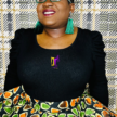 Hand-Crafted 720-Degree Ankara Peplum: african print, ankara, peplum, blouse, women's peplum, 75% Polyester (Small), Ready To Wear - DC401