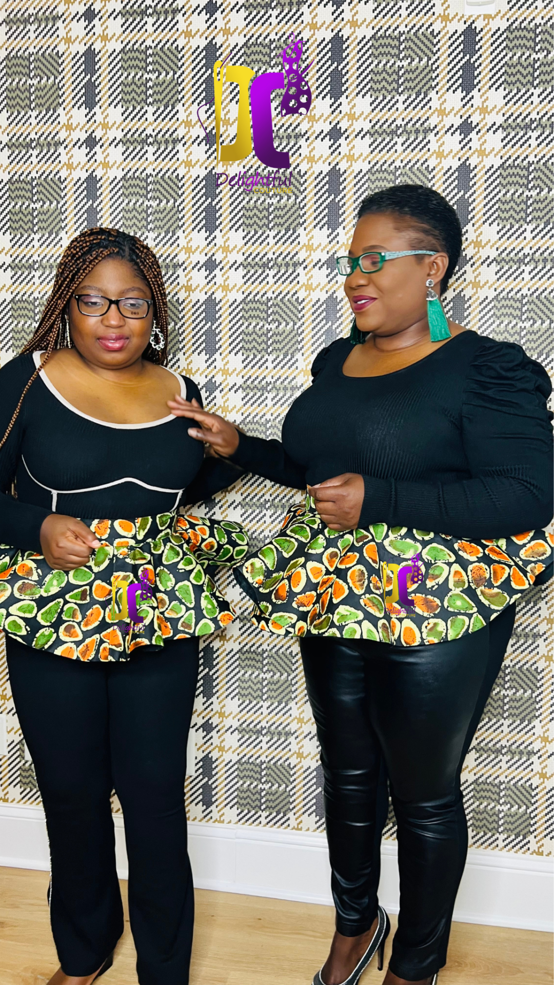 Hand-Crafted 720-Degree Ankara Peplum: african print, ankara, peplum, blouse, women's peplum, 75% Polyester (Small), Ready To Wear - DC401