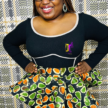 Hand-Crafted 720-Degree Ankara Peplum: african print, ankara, peplum, blouse, women's peplum, 75% Polyester (Small), Ready To Wear - DC401